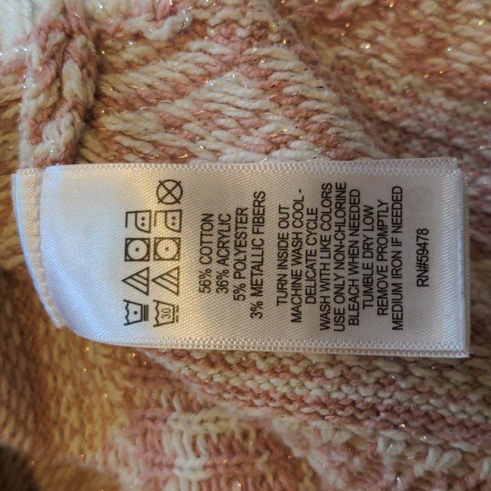 Aspen Kids Size US S 5-6 Pink Reindeer Christmas Print Sweater Dress - Picture 7 of 12
